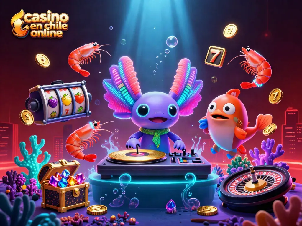 Gana en el casino en chile online con tragamonedas, giros y luces brillantes.