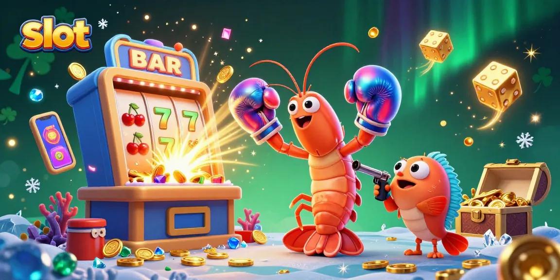 Spin reels with a vibrant slot theme featuring a mantis shrimp and dynamic casino elements