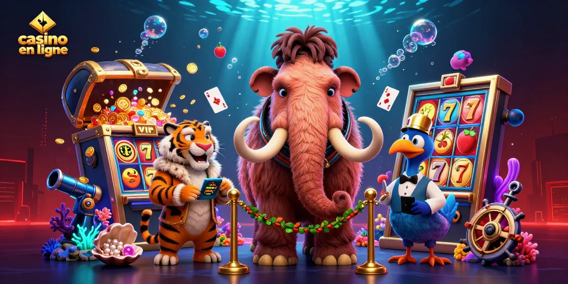 Profitez de jeux captivants sur un casino en ligne avec des personnages animés engageants.