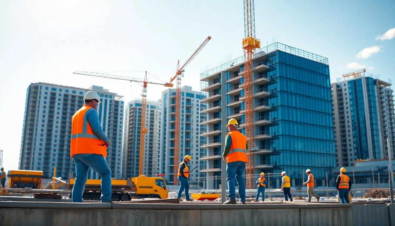 Texas construction news highlighting a dynamic construction site showcasing collaboration and innovation.