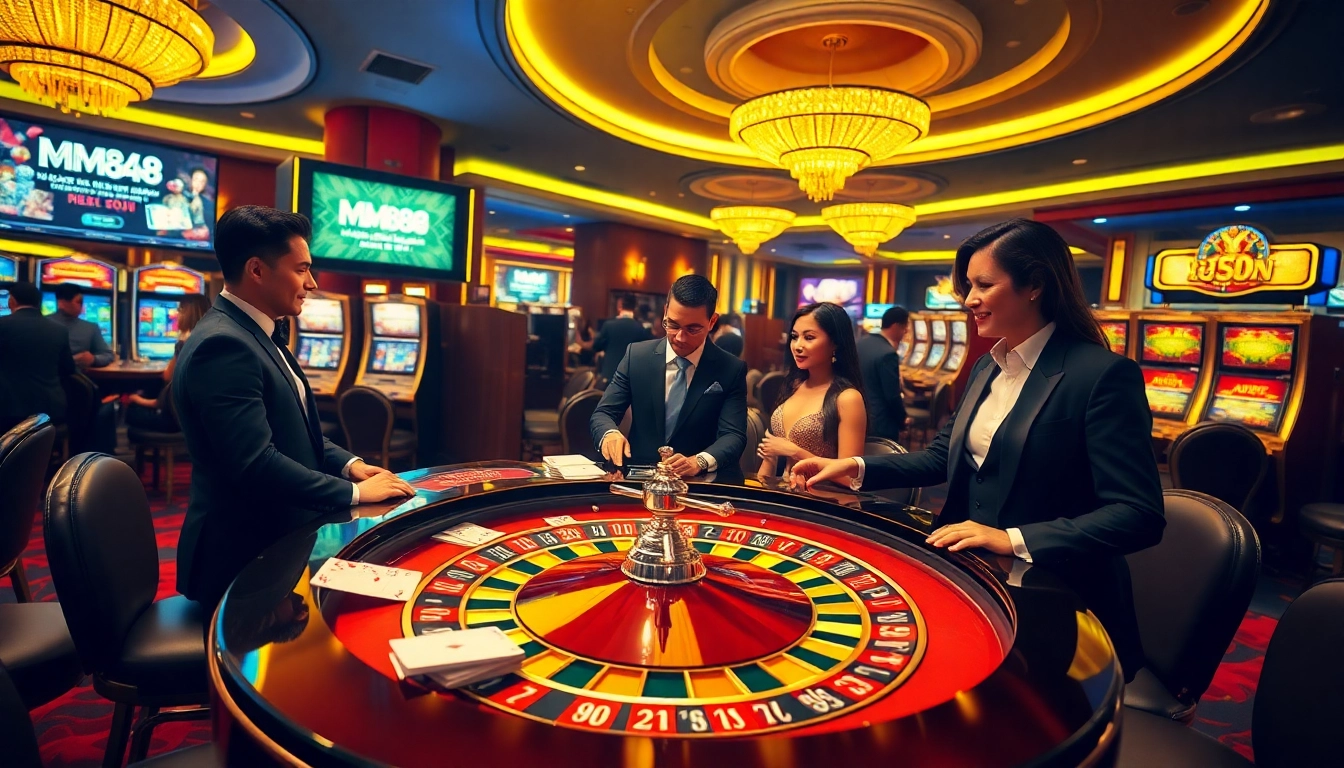 Experience the excitement of MM 88 in a luxurious casino setting with engaging roulette gameplay.