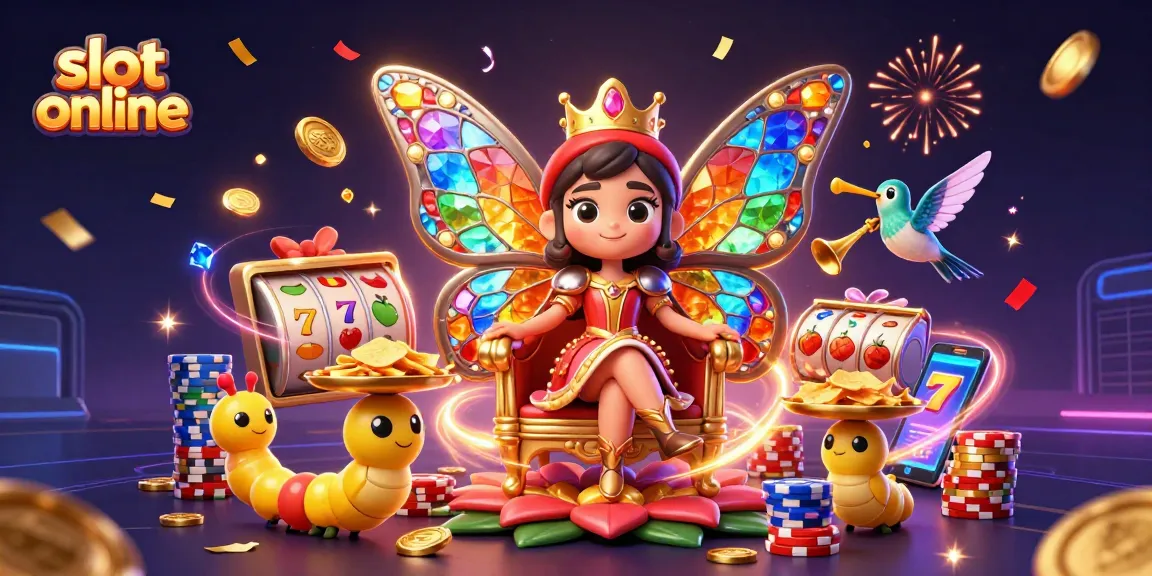 Mainkan slot online dengan ratu kupu-kupu yang megah di kasino digital ini.