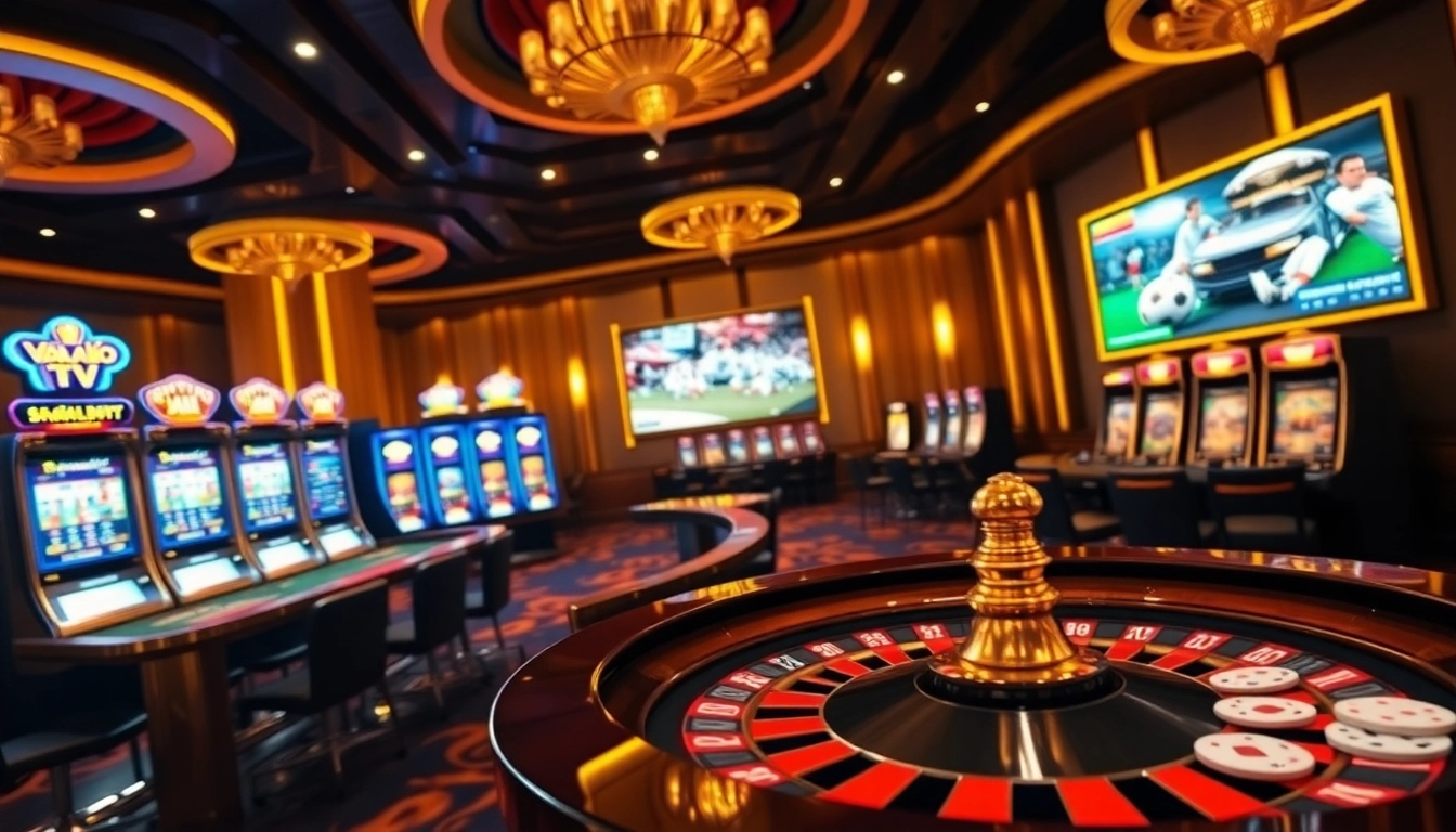 Experience the excitement of Vào lưới TV with luxury casino tables and captivating gameplay.