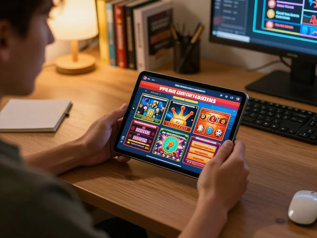 Experience Free No Deposit Casinos while enjoying a cozy online gaming setup at home
