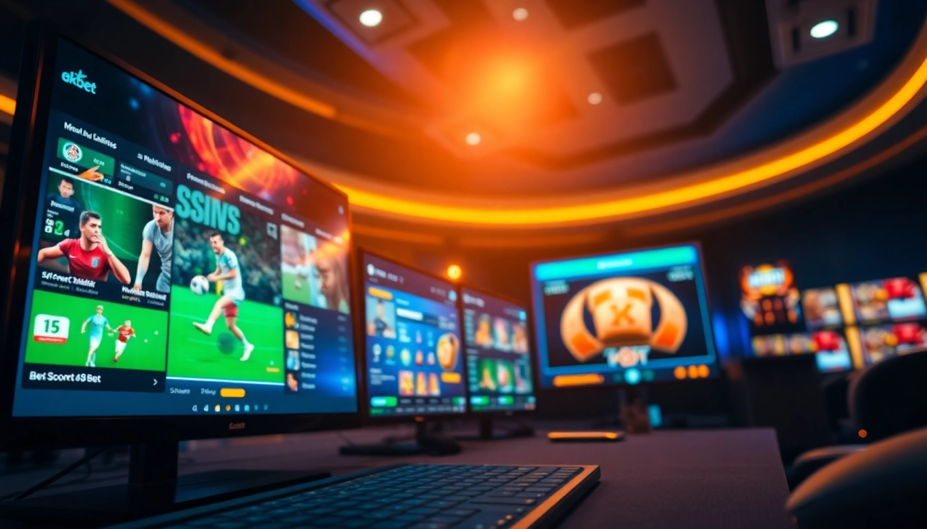 Engaging online betting interface of 8kbet showcasing sports and casino games.