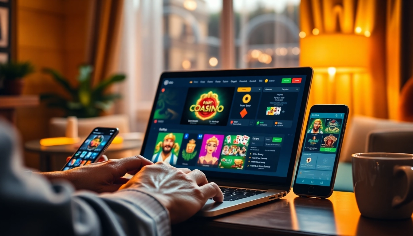 Interactive gambling interface on onew88.com with engaging game graphics and a cozy user setup.