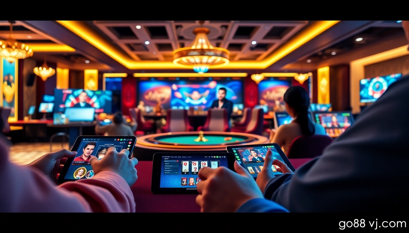 Experience the excitement of online gaming at https://go88vj.com/ featuring a stunning live casino atmosphere with engaging gameplay.