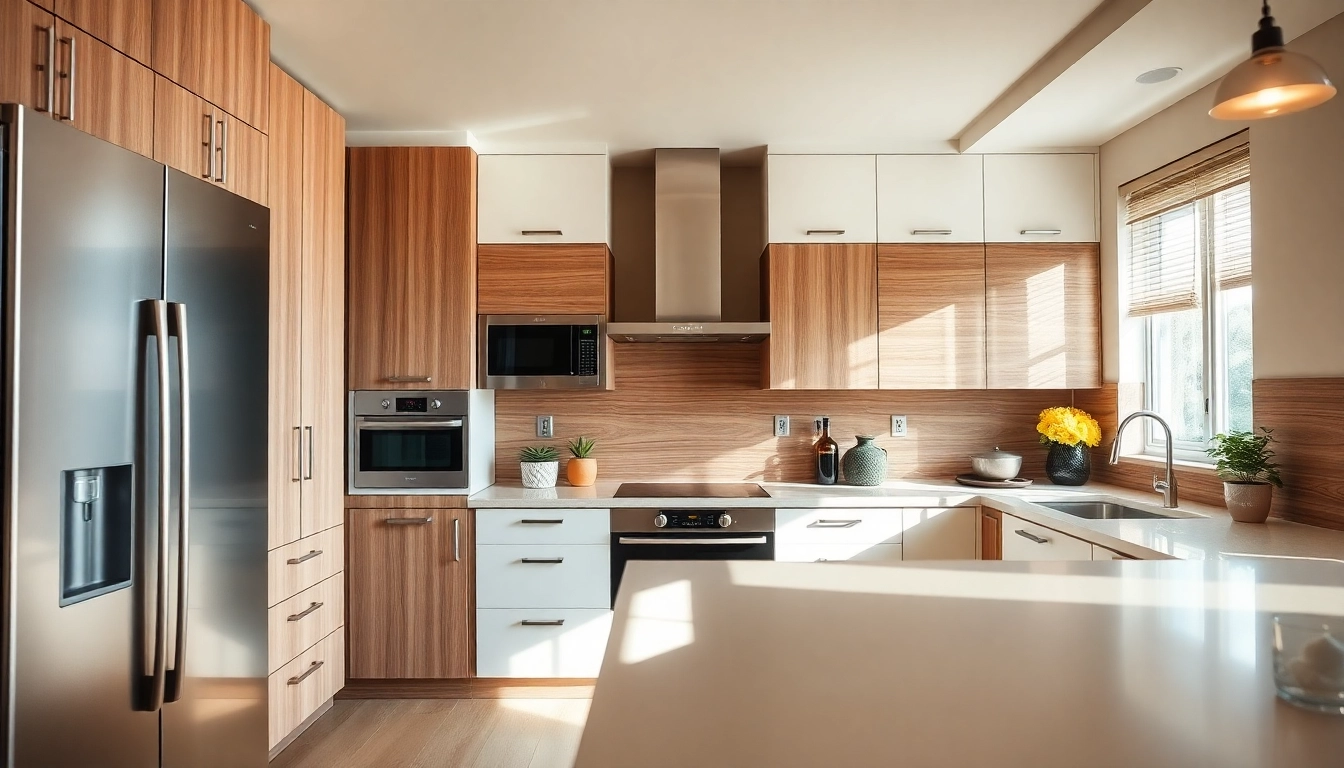 Cabinet Refacing Largo FL showcasing beautifully modernized cabinets in a bright kitchen.