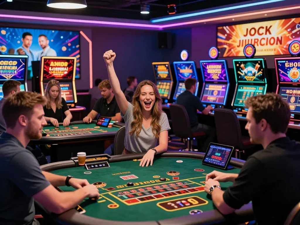 Exciting online gaming atmosphere at W88 with players enjoying various casino games.