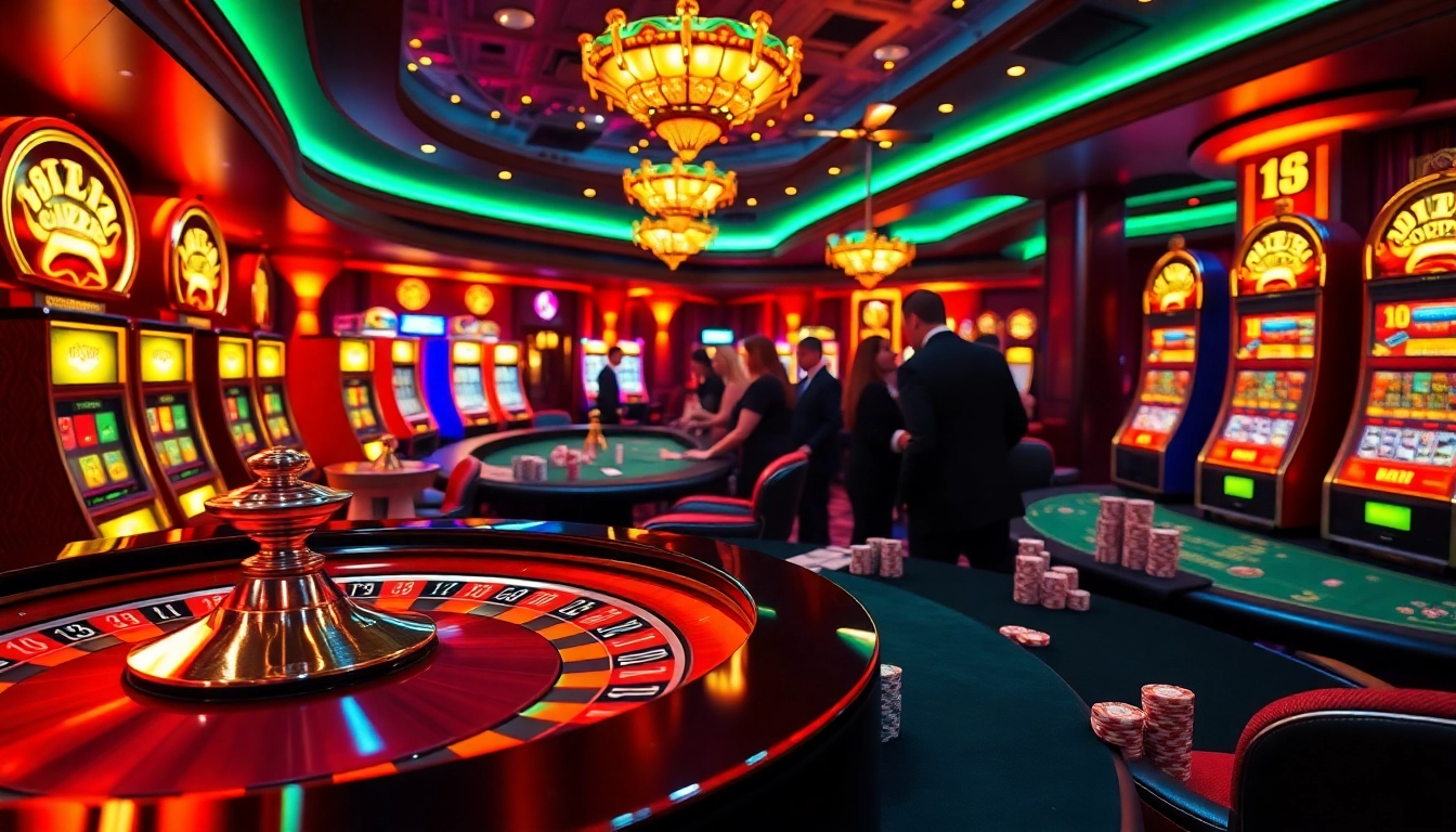 Experience the excitement of GG88 with vibrant casino visuals featuring roulette and poker.