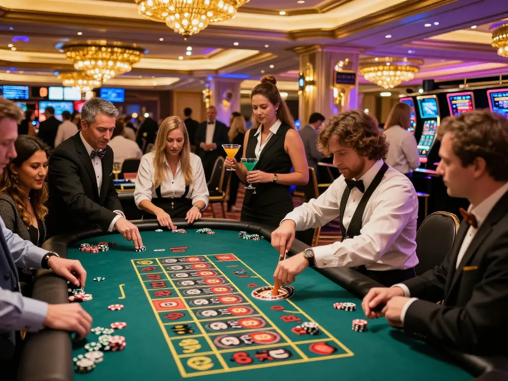 Experience the excitement at lu88.com with players engaged in thrilling roulette bets.
