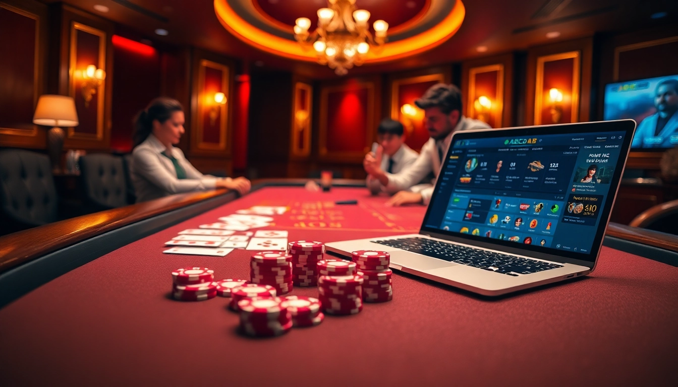 Experience thrilling gambling action at ABC8 with professional dealers and engaging games.