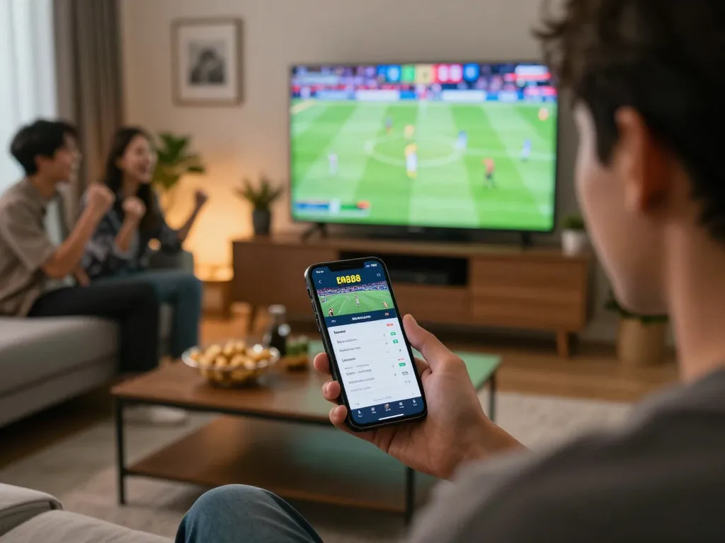 Experience the excitement of live betting on open888 with friends in a cozy home setting.