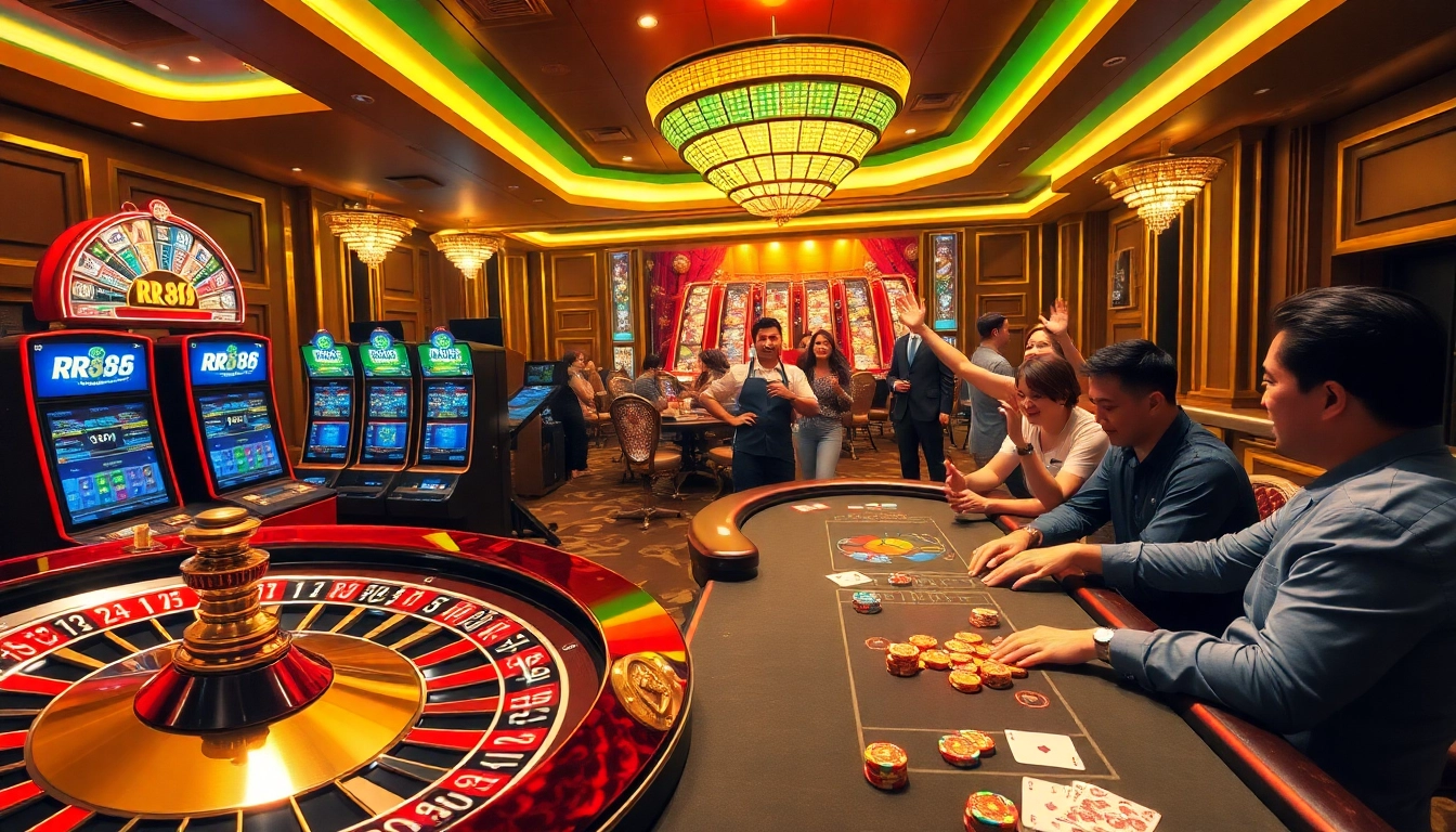 Experience the excitement of rr88 at a luxurious casino with engaging games and vibrant atmosphere.