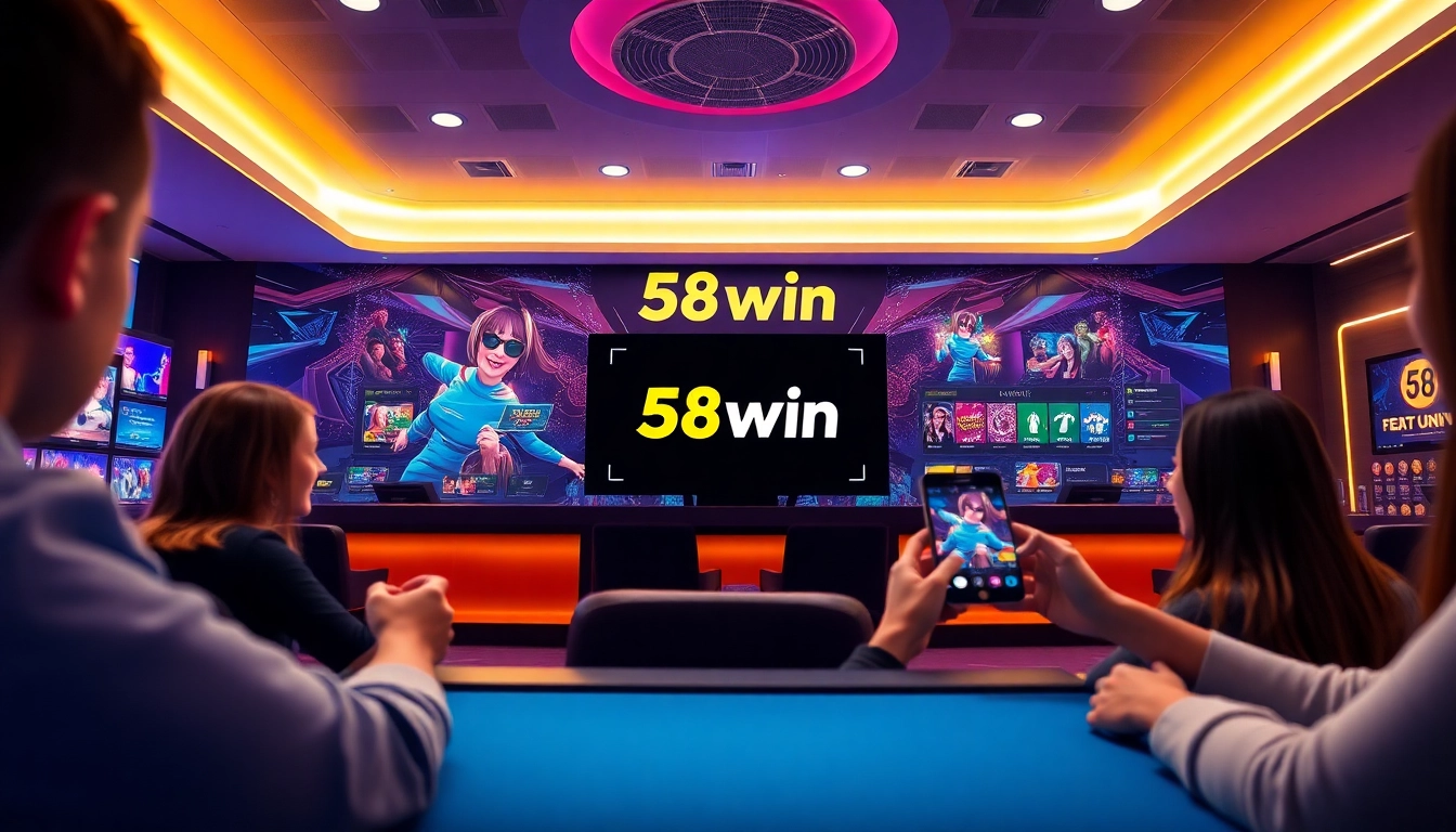 Experience the engaging interface of 58win online casino with vibrant games and live dealers.
