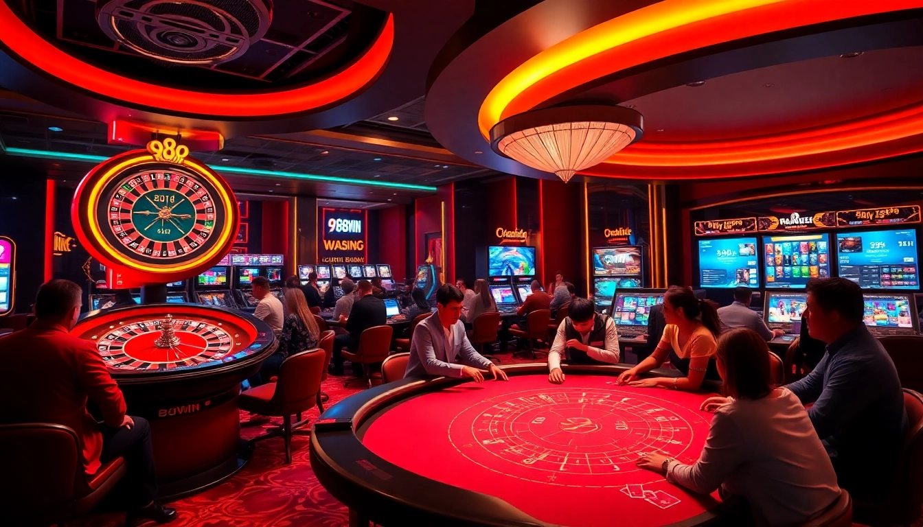 Experience the excitement of 98win with vibrant casino gaming and engaging players.