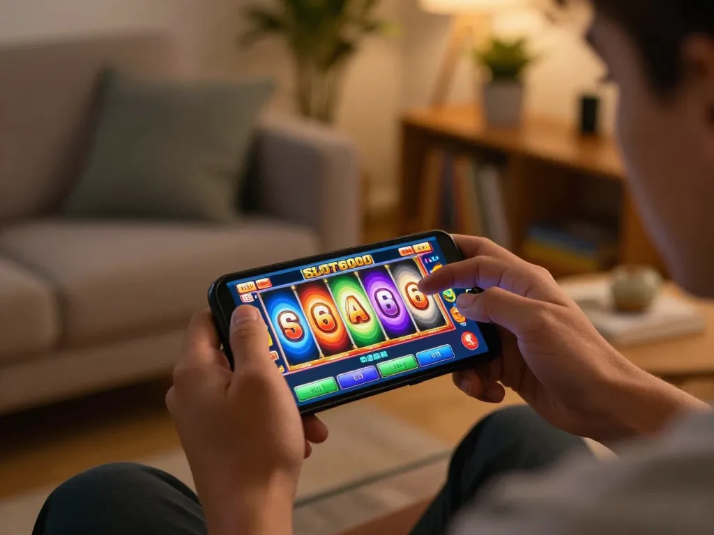SLOT6000 mobile gaming action with engaging visuals and vibrant spins