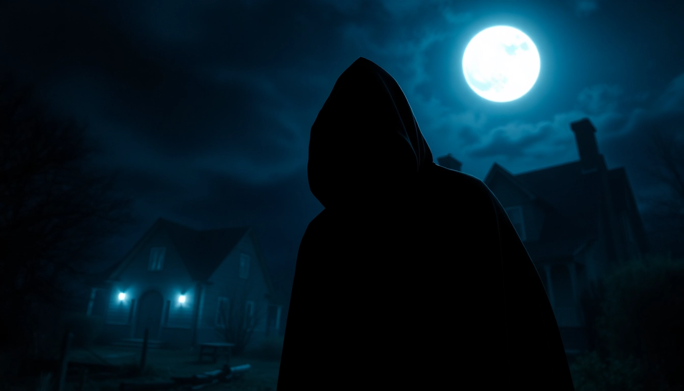 Mysterious figure in shadows representing the essence of a thriller film.