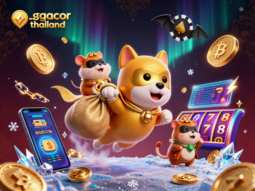 Engage with slot gacor thailand winning strategies in this vibrant 3D casino illustration.
