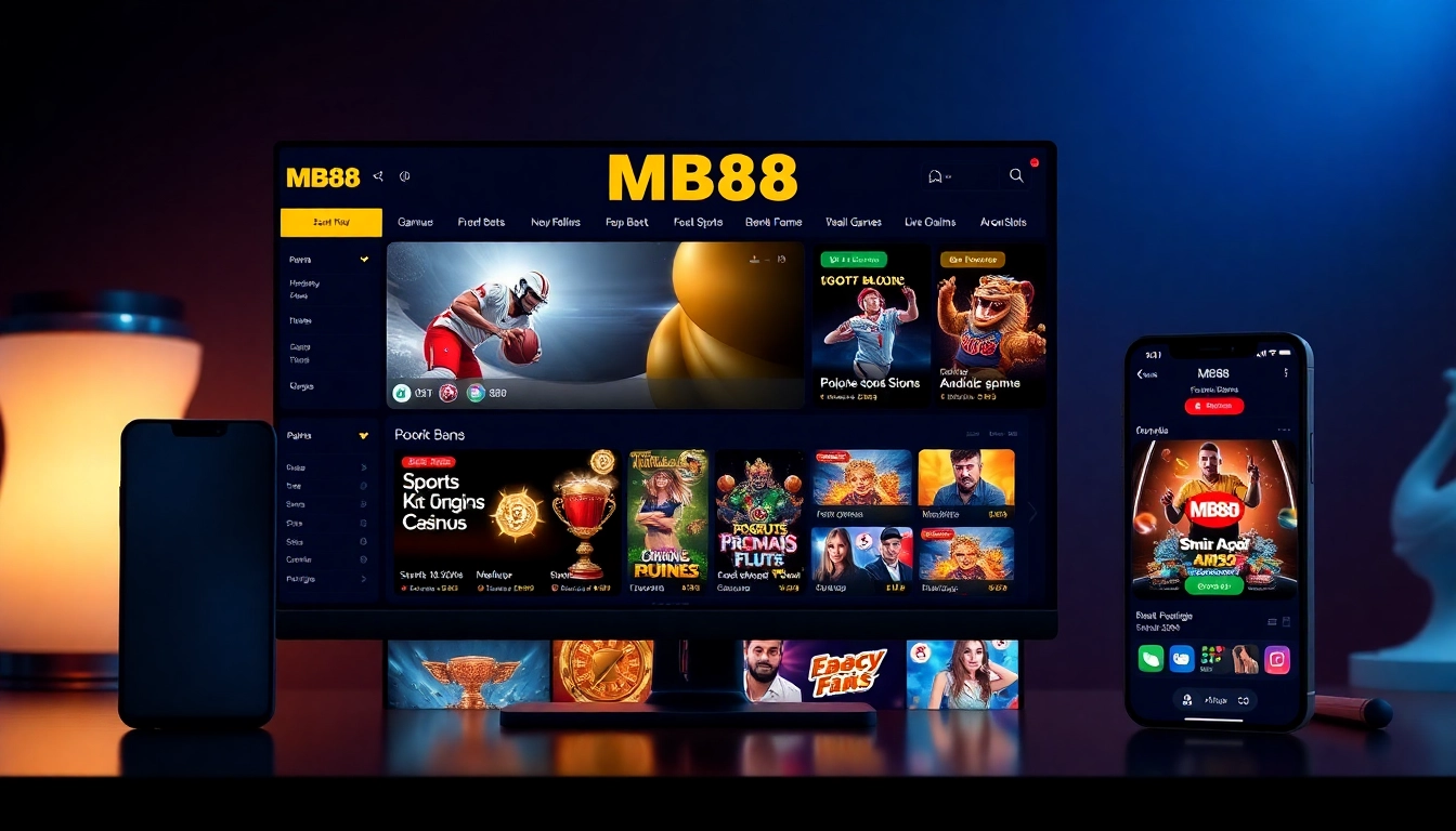 Experience MB88's premier online gaming platform with engaging sports betting and casino games.