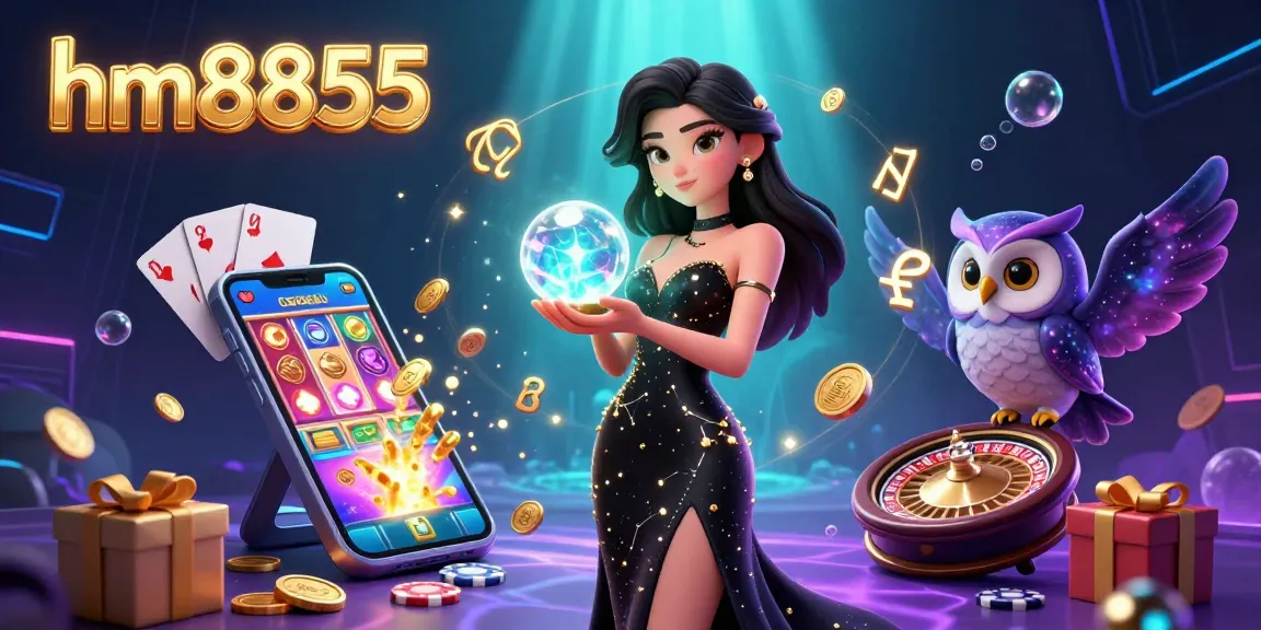 Play engaging slot games with hm8855 featuring vibrant visuals, mystical characters, and exciting elements.