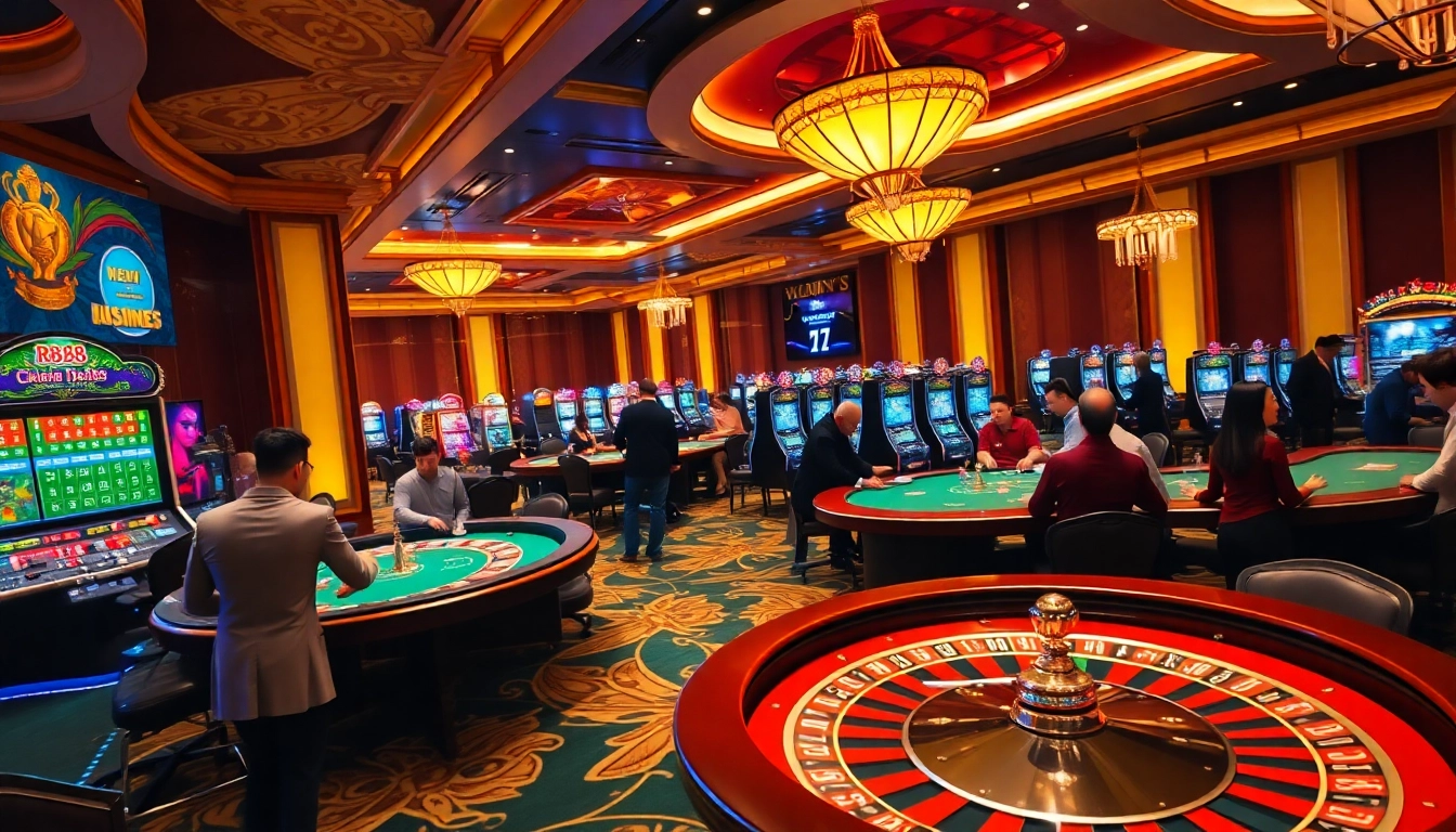 Experience the excitement of rr88 casino with engaging poker games and vibrant slot machines.