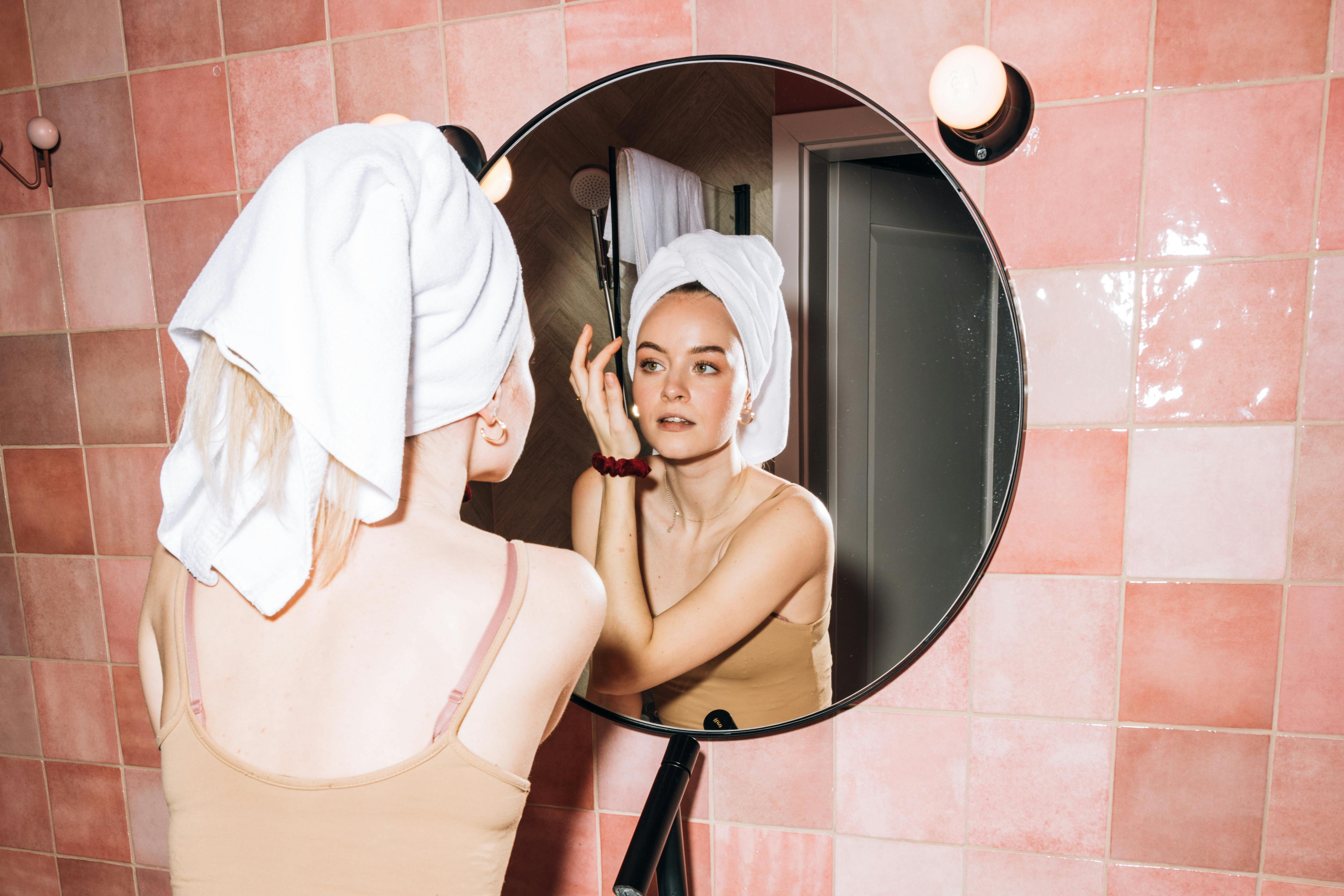 Elegant Bathroom Mirror with Front &amp; Back LED Lighting
