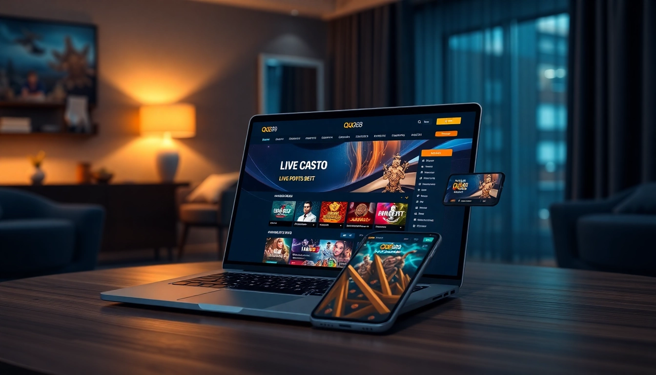 Engaging online gambling experience at https://qq88.education/ showcasing sports betting and casino games.