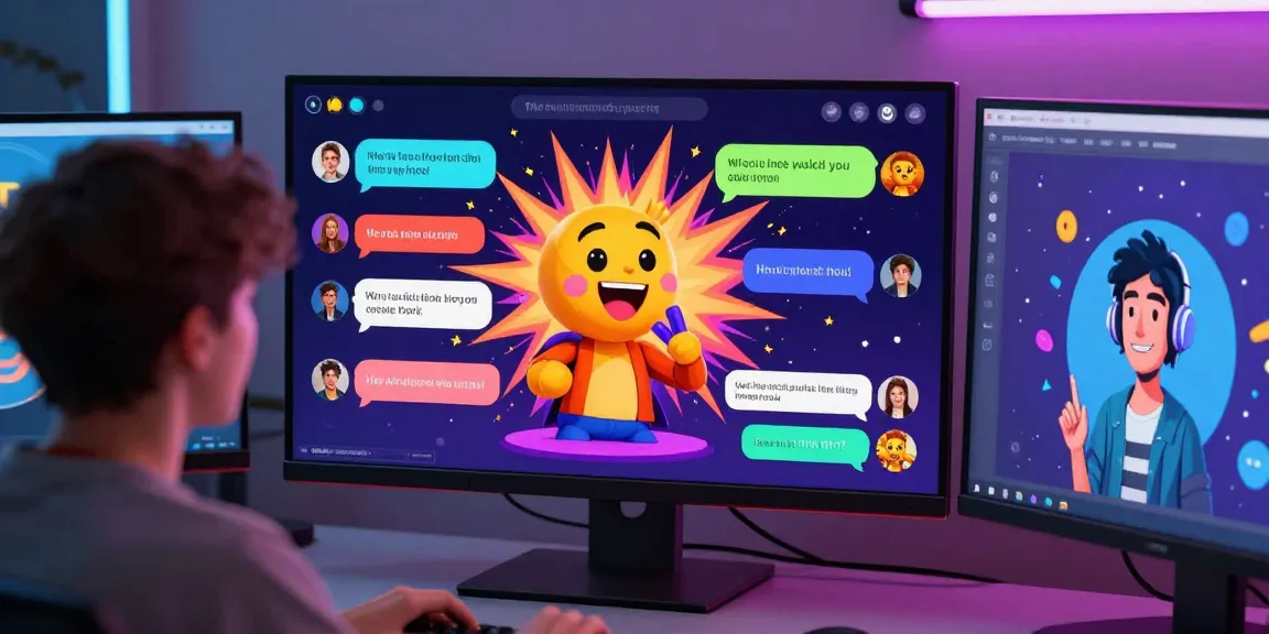 Spicy chat interactive platform with users and vibrant AI avatars.