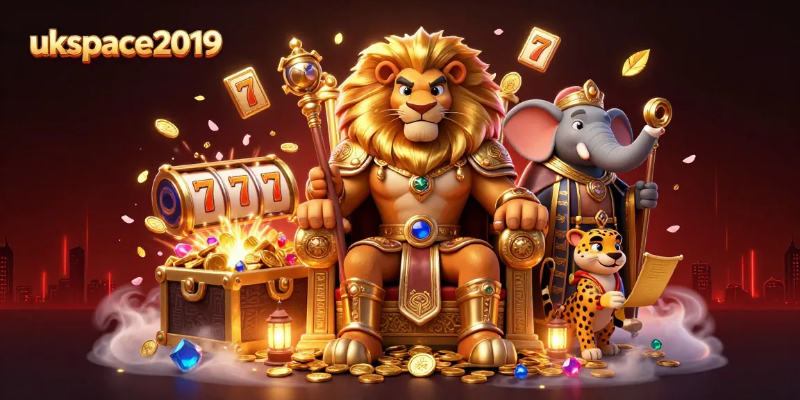 Witness the thrill of gaming with ukspace2019 embodying royalty and adventure in a captivating casino scene.