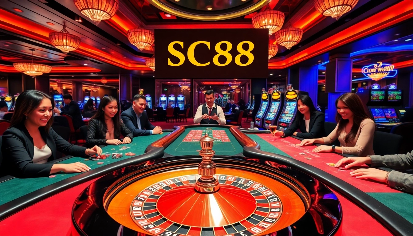Experience the thrill of winning at SC88 with vibrant tables and engaging players.