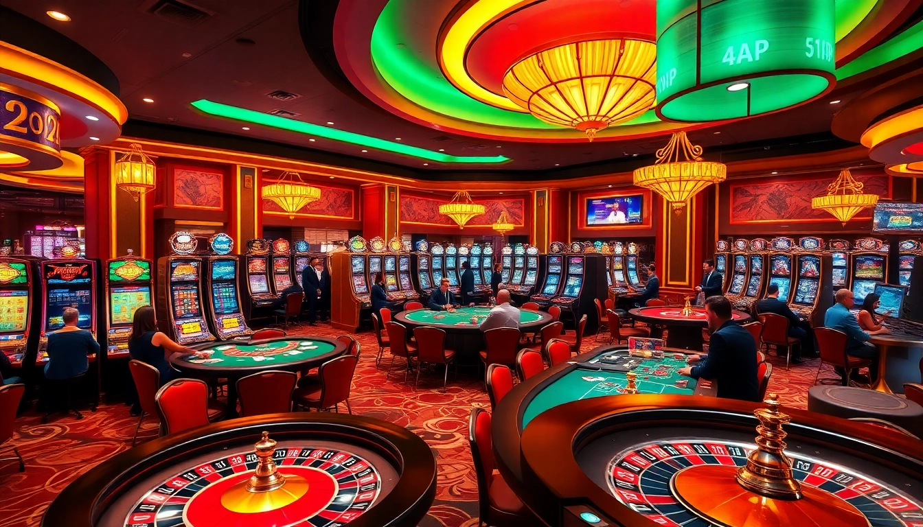 Exciting gaming moment at https://68vip.sh/ featuring vibrant slot machines and engaging poker games.