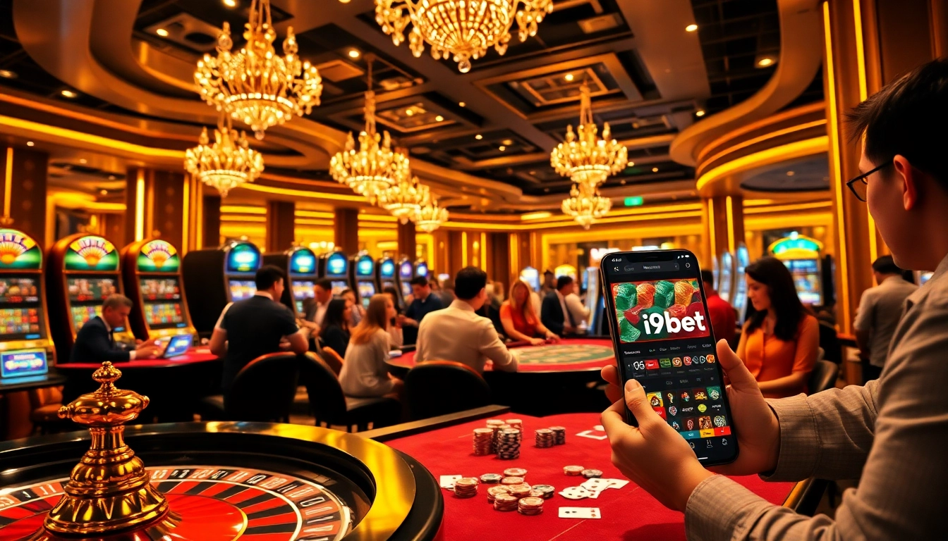 Experience the thrilling atmosphere of i9bet with lively casino games and engaging betting action.