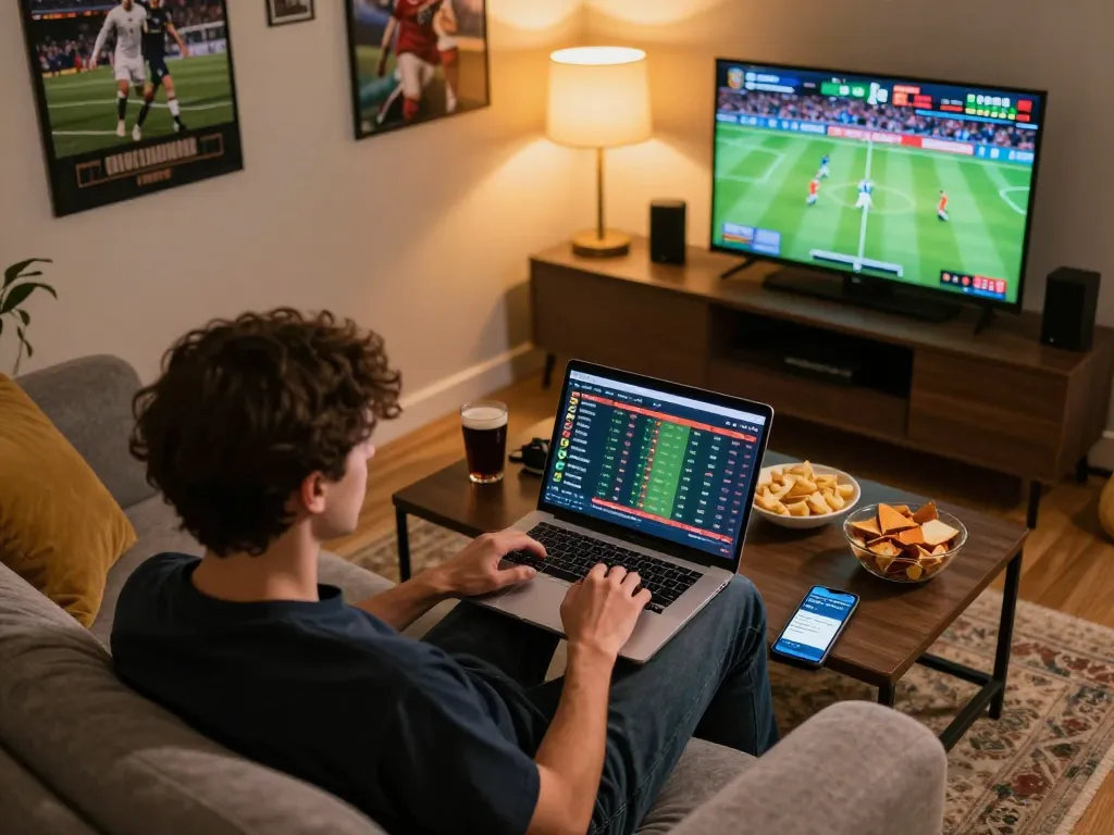 Engage in the five88 link for live sports betting in a cozy home setup.