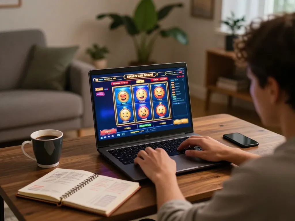 Engaging in thrilling gameplay at NHÀ CÁI DA88 online casino, placing bets while relaxing at home.