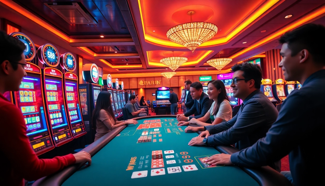 E88 online gambling platform showcasing vibrant casino games and engaging players.
