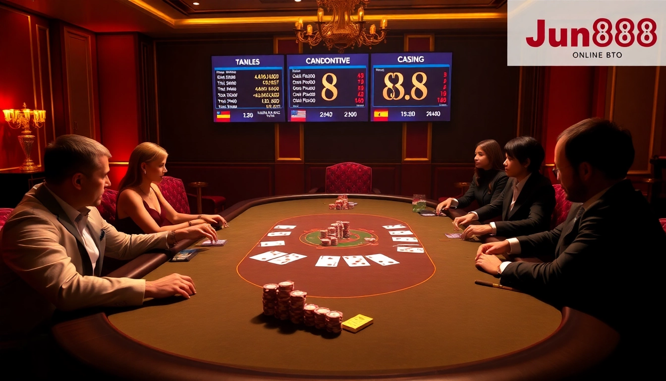 Experience the excitement of Jun88 with premium poker games and lavish casino ambiance.