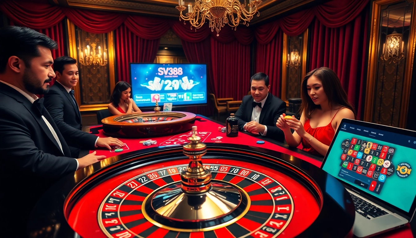 Experience thrilling roulette gameplay at https://sv388group.org/ with vibrant casino atmosphere and players immersed in action.