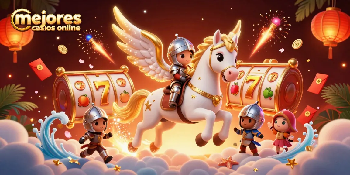 Disfruta de los mejores casinos online con tragamonedas y jackpots en una escena vibrante y colorida