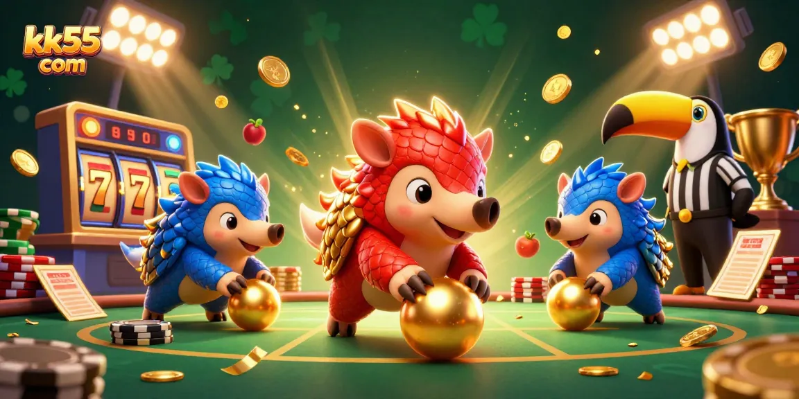 Experience thrilling games at kk55 com with dynamic pangolins in a dazzling casino showdown.