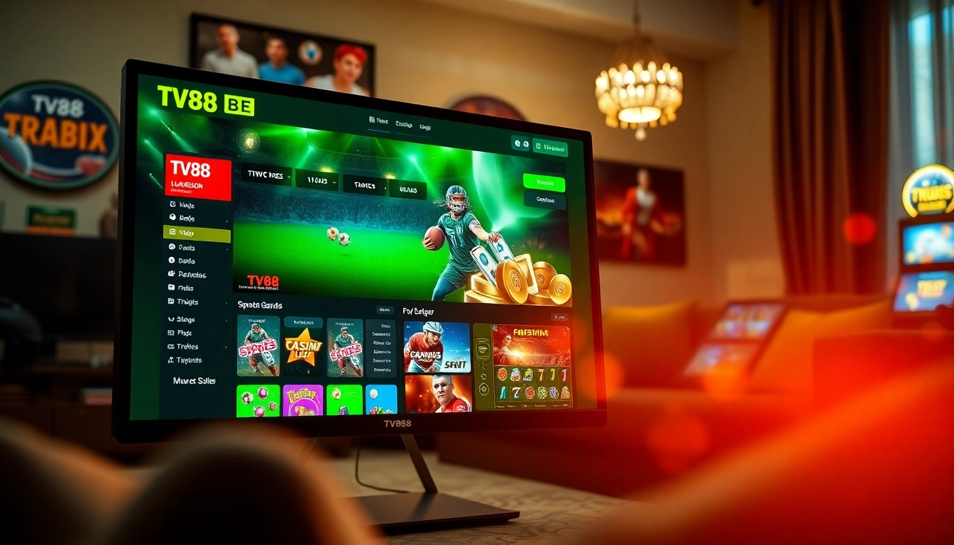 TV88 - Engaging online betting platform interface showcasing secure gaming experience.