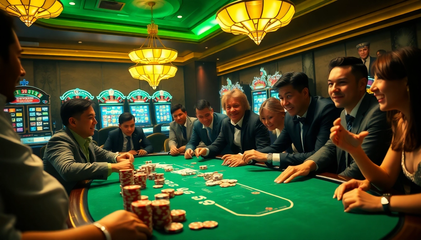Experience the excitement of 8day at a high-stakes poker table in a luxurious casino setting.