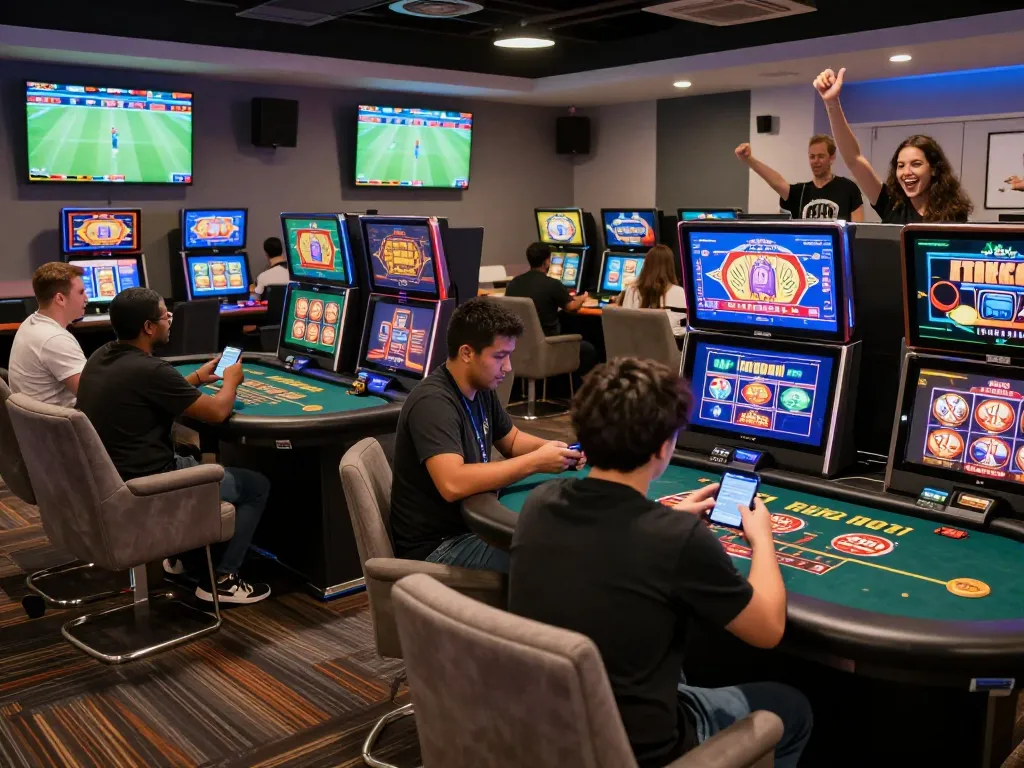 Exciting online gambling experience at TR88 with diverse players engaged in gaming.