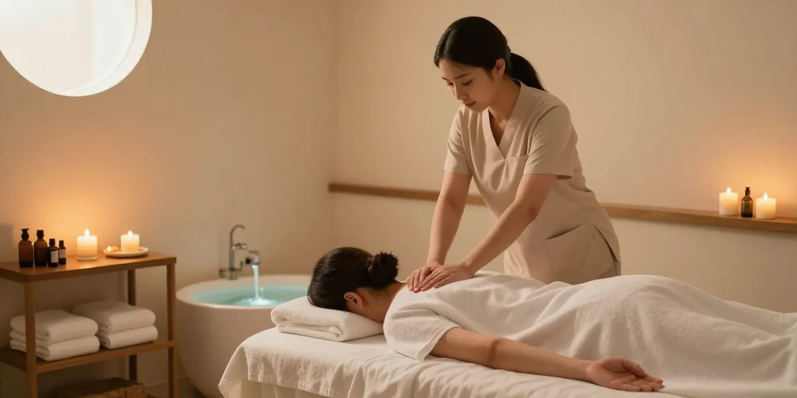 광주스웨디시 마사지 치료가 이루어지는 편안한 스파 환경