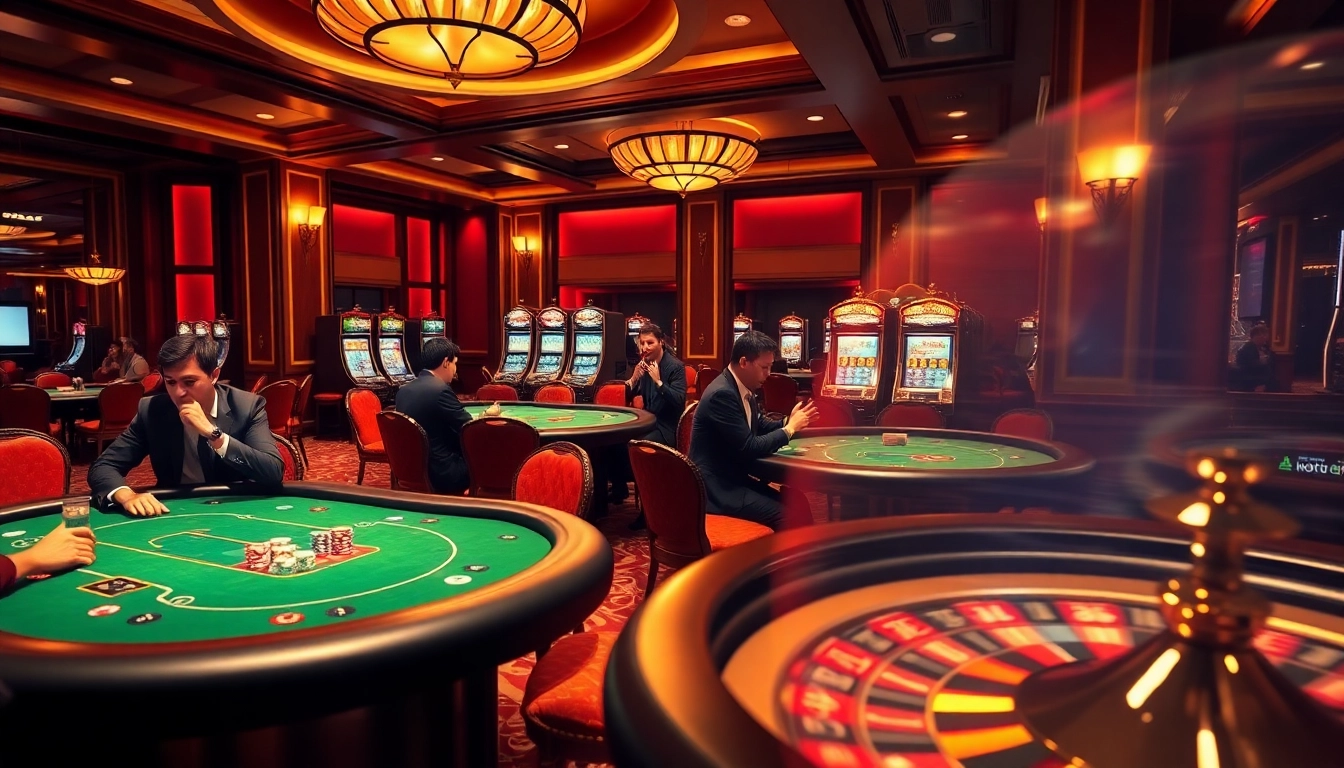 Exciting poker action at Jun88 casino, showcasing professional gameplay and vibrant casino atmosphere.