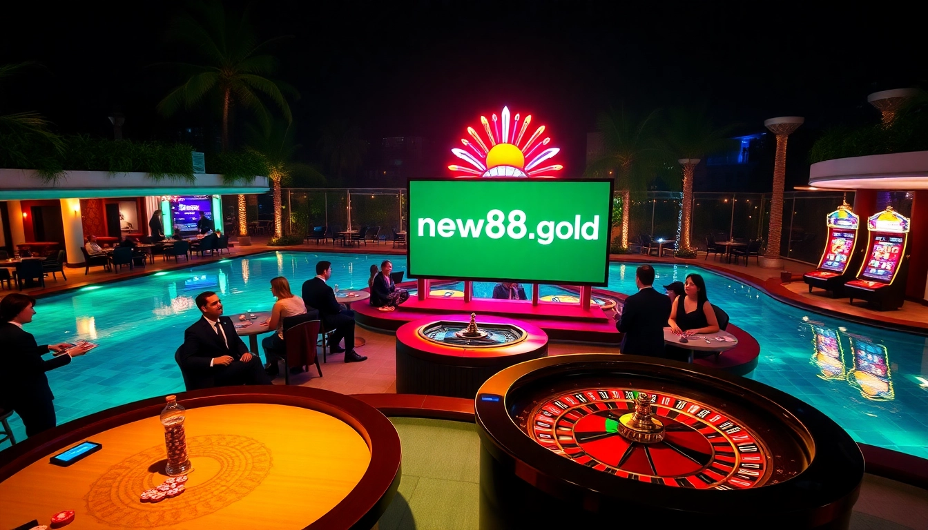Exciting gambling at https://new88.gold/, showcasing vibrant casino games and luxury ambience.