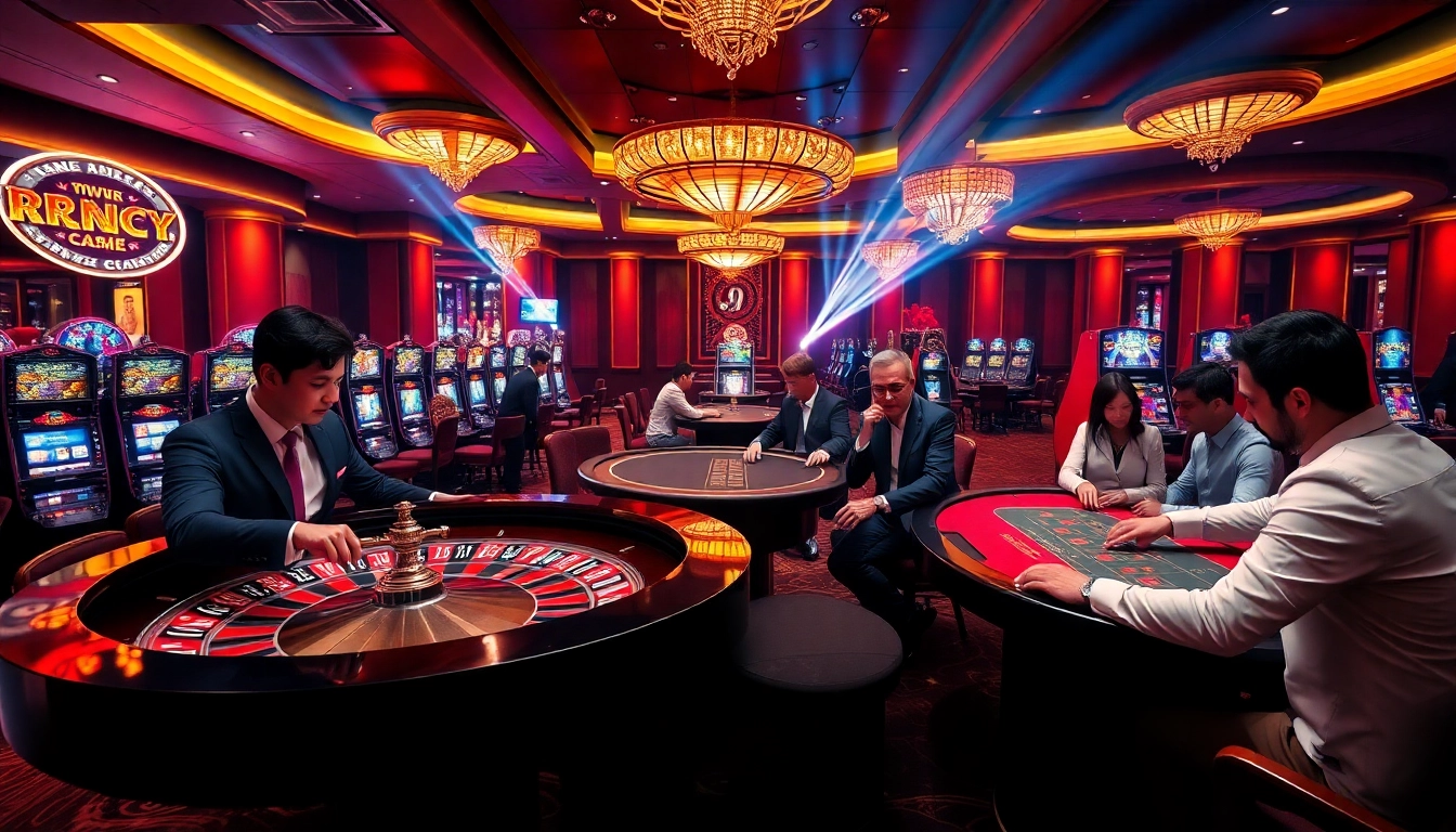 Experience the excitement of gameplay on the trang chủ PS99 platform, featuring dynamic casino interiors and engaging players.