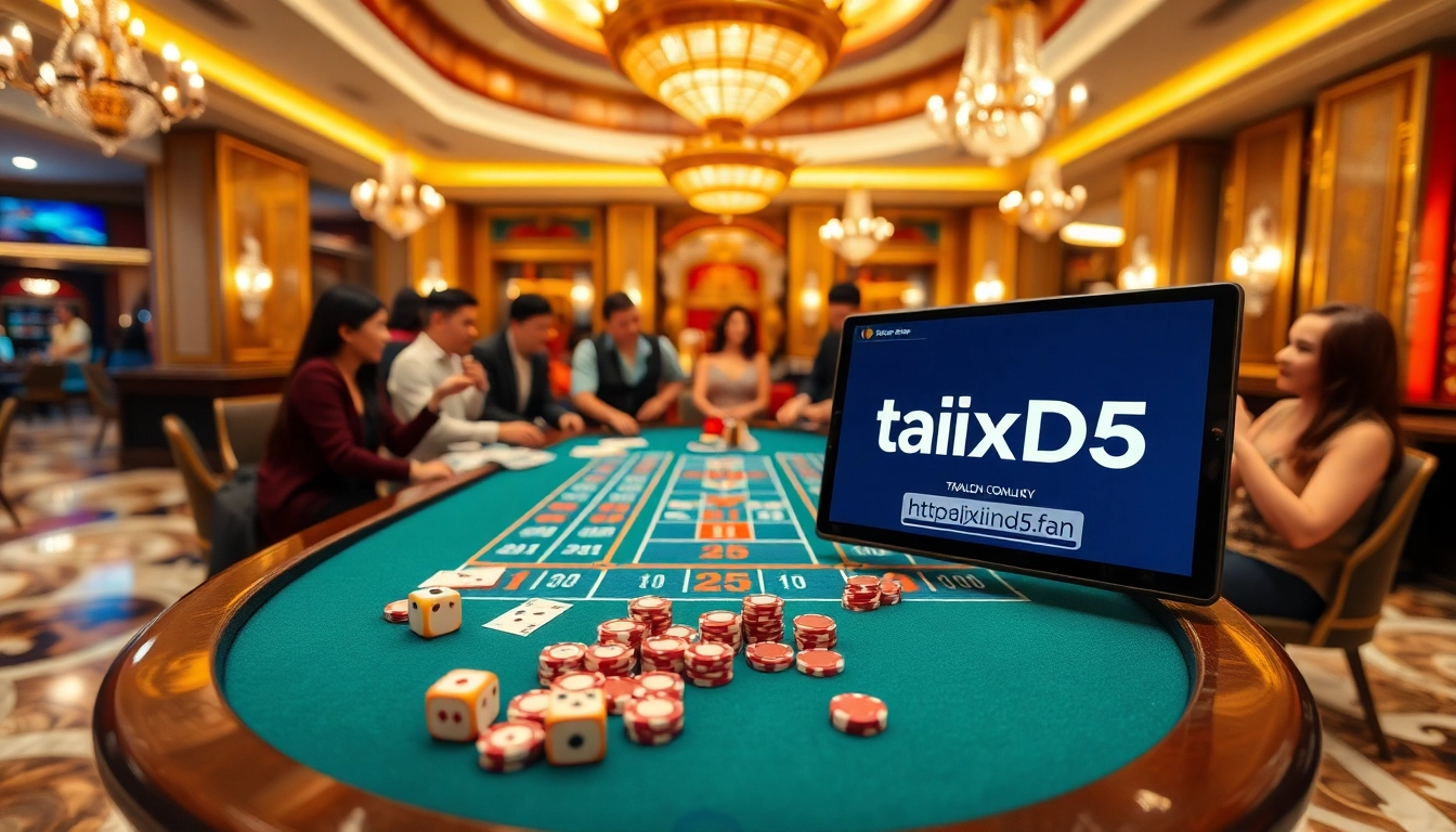 Experience Tài Xỉu MD5 action at an elegant casino table with dice and betting slips.