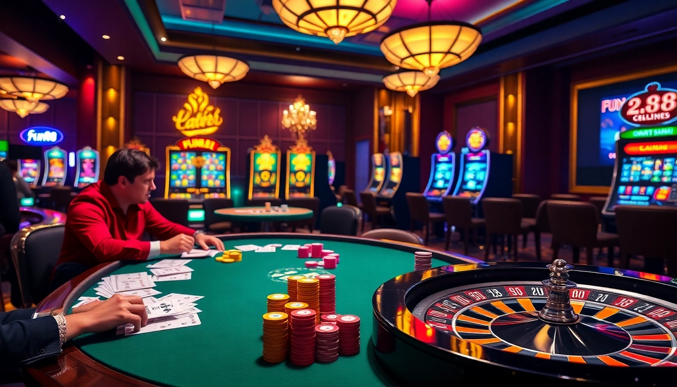 Experience high-stakes excitement at https://fun88.se.net/ with engaging casino visuals and poker action.