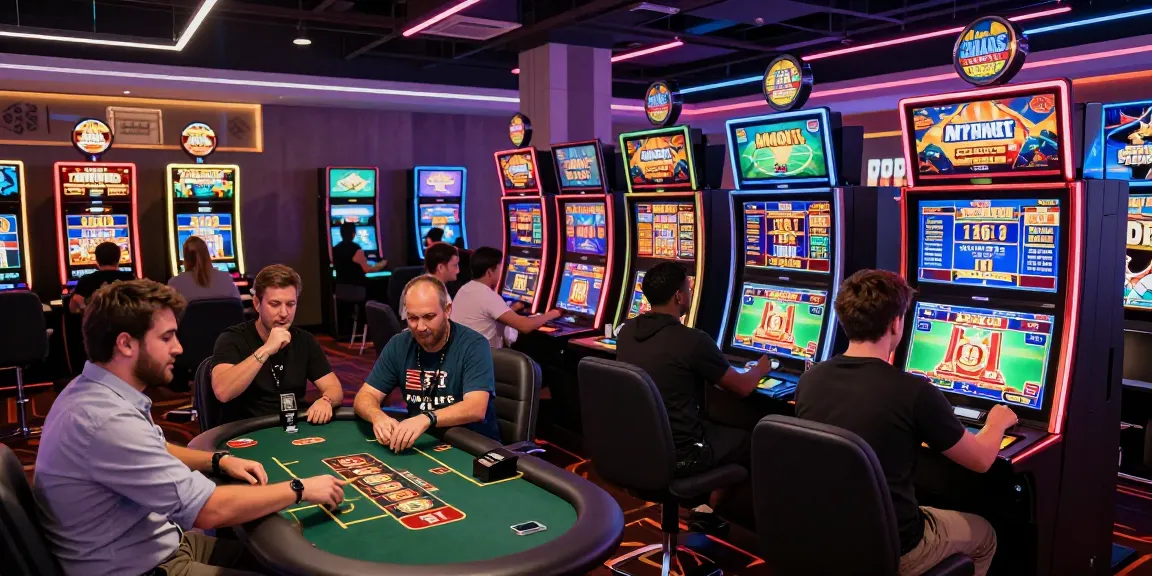 Slot depo 5k players enjoying online gaming with vibrant casino atmosphere and engaging interactions.